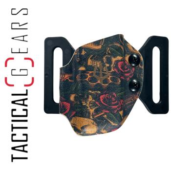 BLACK TRIDENT® - SINGLE MAG CARRIER - OWB - 9MM / .40 S&W - SKULLS & ROSES 2.0